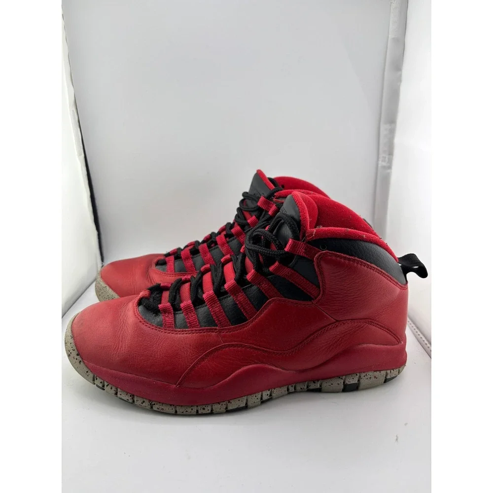 Air Jordan 10 Retro Bulls Over Broadway Gym Red Black 705178-601 Mens 9.5